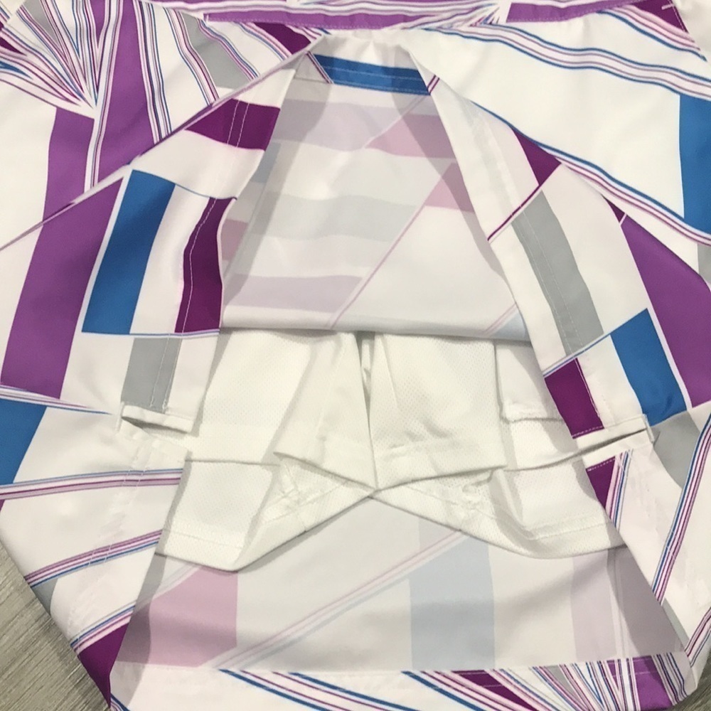Adidas Geometric Print Clima Cool Athletic Skort - Picture 6 of 10